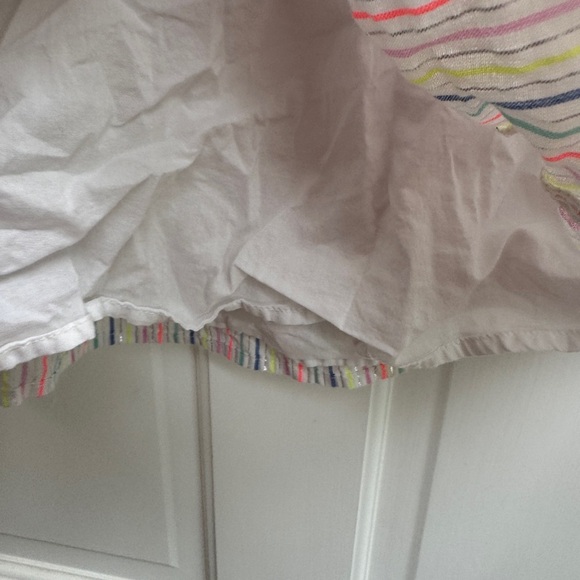 NWOT Cat & Jack 2T Girls White Multicolor Stripe Skirt with Flowy Silhouette - Picture 3 of 6